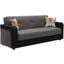 Harmony Upholstered Convertible Sofabed with Storage In Gray HAR-GY-PU-SB