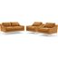 Harness 3 Piece Stainless Steel Base Leather Set EEI-4201-TAN-SET