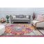 Harper HY50R Rosy Peach Abstract Vintage Red 2' x 8' Area Rug