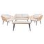 Harrley 4Pc Living Set in Natural and Beige