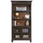 Hartford Wood Bookcase with Doors In Black