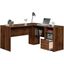 Harvey Park L-Shaped Desk In Grand Walnut