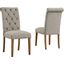 Harvina Light Gray Dining Upholstered Side Chair Set of 2