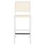 Hattie French Cane Barstool In White/Natural