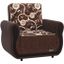 Havana Upholstered Convertible Armchair with Storage In Brown