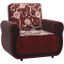 Havana Upholstered Convertible Armchair with Storage In Burgundy