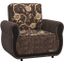 Havana Upholstered Convertible Armchair with Storage In Gray