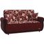 Havana Upholstered Convertible Loveseat with Storage In Burgundy