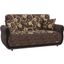 Havana Upholstered Convertible Loveseat with Storage In Gray