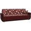 Havana Upholstered Convertible Sofabed with Storage In Burgundy