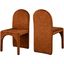 Havington Cognac Velvet Side Chair Set of 2