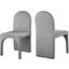 Havington Grey Velvet Side Chair Set of 2