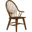 Hearthstone Rustic Oak Windsor Back Arm Chair