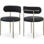 Heddasville Black and Gold Dining Chair Set of 2 0qb24544231