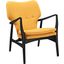 Heed Upholstered Fabric Lounge Chair In Yellow