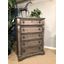 Heirloom Rustic Charcoal Five Drawer Chest