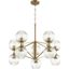 Helios Aged Brass Small Chandelier