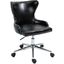 Hendrix Black Faux Leather Office Chair 168Black