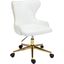 Hendrix White Faux Leather Office Chair 167White