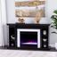Henstinger Color Changing Fireplace With Bookcase In Black