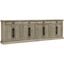 Hermosa 125 Inch Console With 8 Doors In Grey