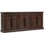 Hermosa 95 Inch Console With 6 Doors In Dark Brown
