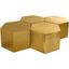 Hexagon Brushed Gold Coffee Table 292-CT-4PC
