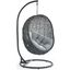 Hide Gray Outdoor Patio Swing Chair With Stand
