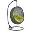 Hide Gray Peridot Outdoor Patio Swing Chair With Stand