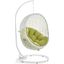 Hide White Peridot Outdoor Patio Swing Chair With Stand