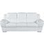 Homeroots Chic White Leather Sofa