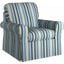 Horizon Slipcover For Box Cushion Chair In Beach Striped