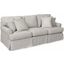 Horizon Slipcover For T-Cushion Sofa In Light Gray