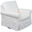 Horizon Slipcover For Box Cushion Chair In Warm White