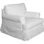 Horizon Slipcover For T-Cushion Chair In Warm White