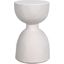 Hourglass Stool In White Fiber Cement