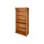 Huntington Oxford 72 Inch Wood Bookcase In Wheat