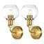 Huron Wall Sconce Set of 2 in Brass SCN4085A-SET2