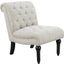 Hutton 2 Armless Accent Chair In Ivory