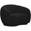 Hyde Boucle Fabric Chair In Black