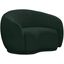 Hyde Boucle Fabric Chair In Green