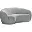 Hyde Boucle Fabric Loveseat In Grey