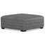 Hyde Park Cocktail Ottoman In Pewter
