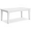 Hyland wave Outdoor Coffee Table In White