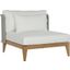 Ibiza Armless Chair In Natural And Stinson White