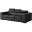 Icon Black Premium Leather Sofa