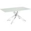 Icon Dining Table With Stainless Base and White Top