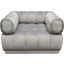Image Low Profile Chair in Platinum Grey Velvet with Brushed Silver Base