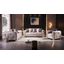 Impreza Thick Velvet Fabric Upholstered 3Pc Living Room Set Made With Wood In Beige