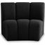 Infinity Boucle Fabric Modular Chair In Black